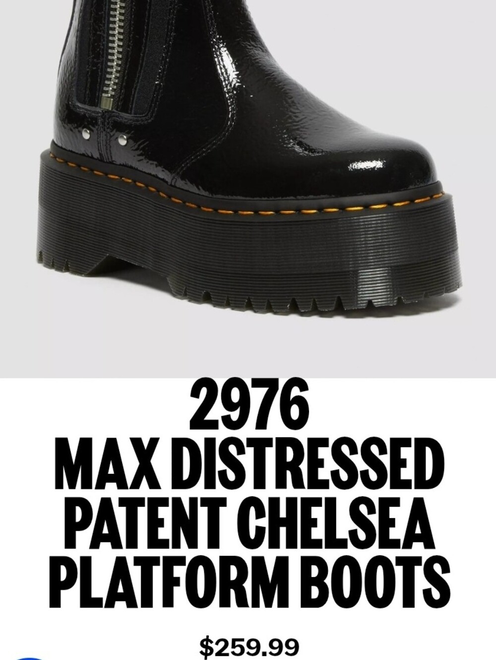 ❤️🔥RARE❤️🔥 ABSOLUTELY GORGEOUS NWT 2976 Max Distressed Patent Platform BootZ